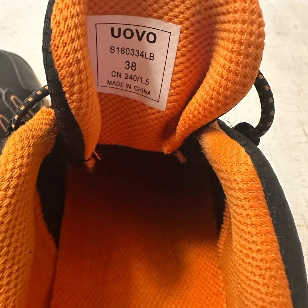 OVO Boy’s Black and Orange Trail Sneakers
